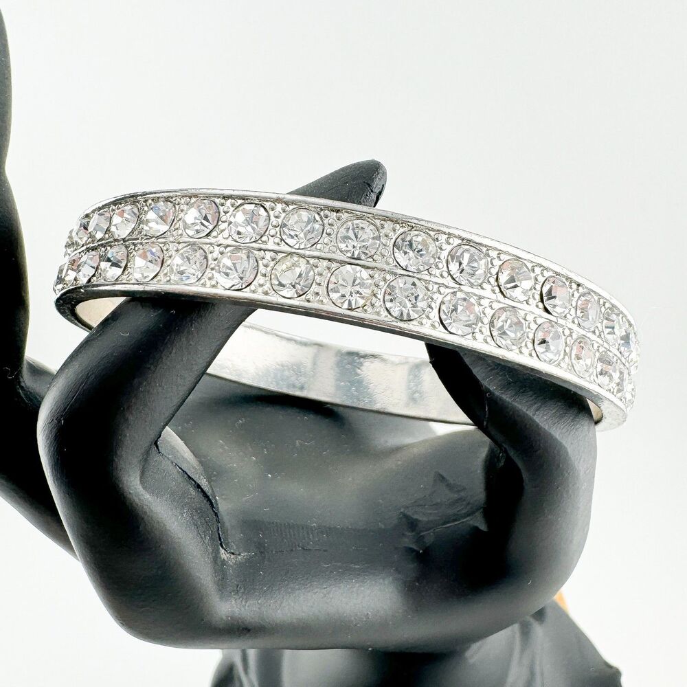 Vintage Rhinestone Statement Bracelet Glam Bling